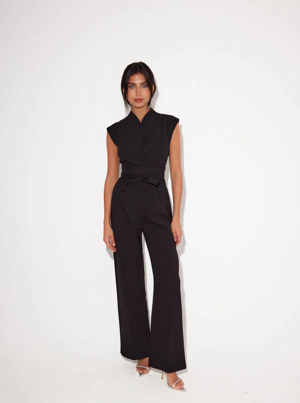 Sleeveless Wide Leg Jumpsuit